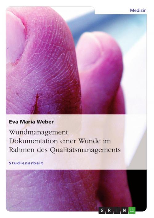 Cover of the book Wundmanagement. Dokumentation einer Wunde im Rahmen des Qualitätsmanagements. by Eva Maria Weber, GRIN Verlag