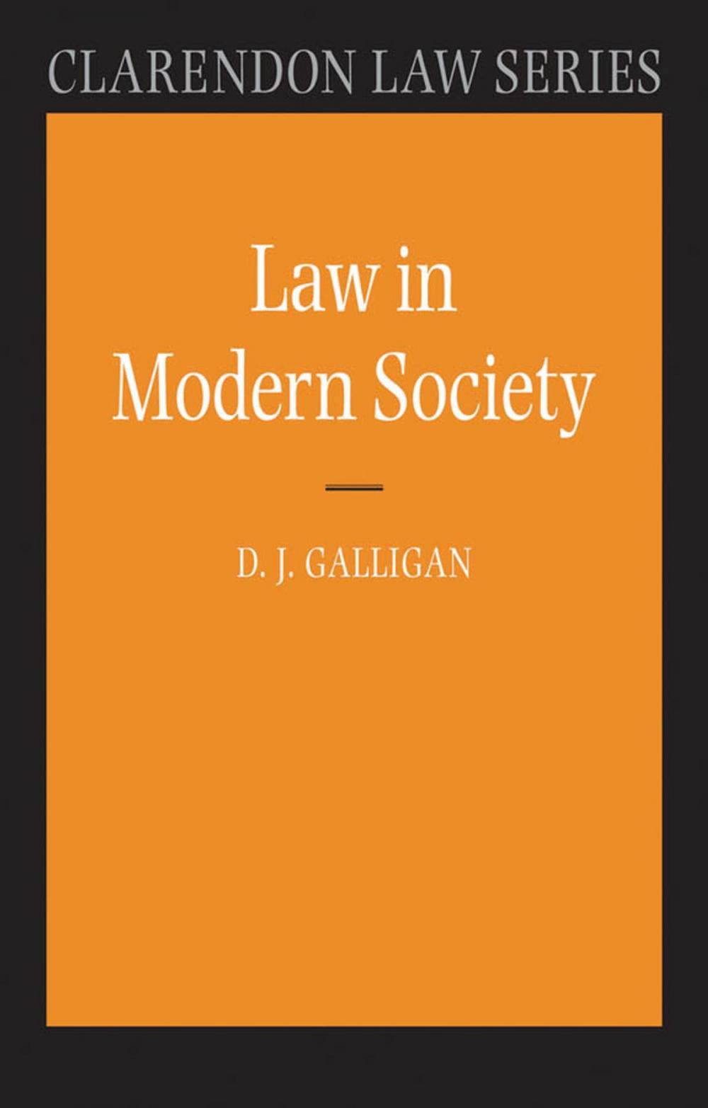 Big bigCover of Law in Modern Society