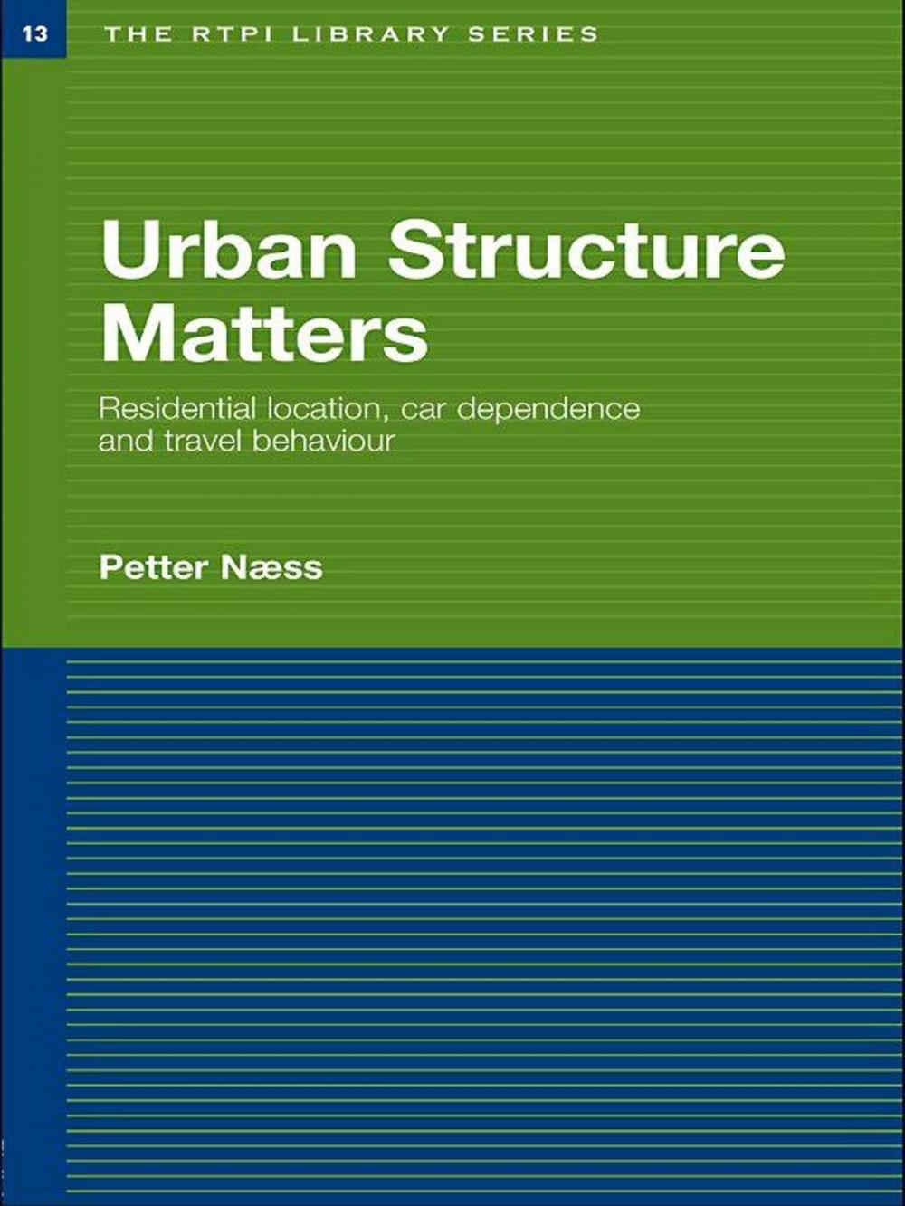 Big bigCover of Urban Structure Matters