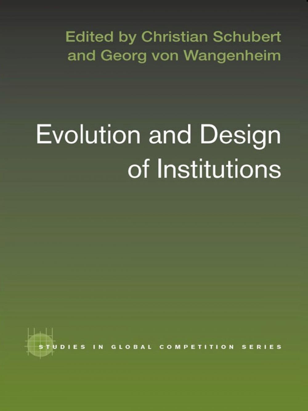 Big bigCover of Evolution and Design of Institutions