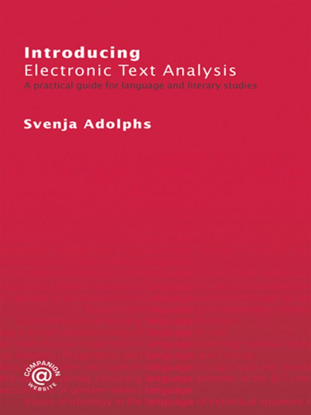 Big bigCover of Introducing Electronic Text Analysis