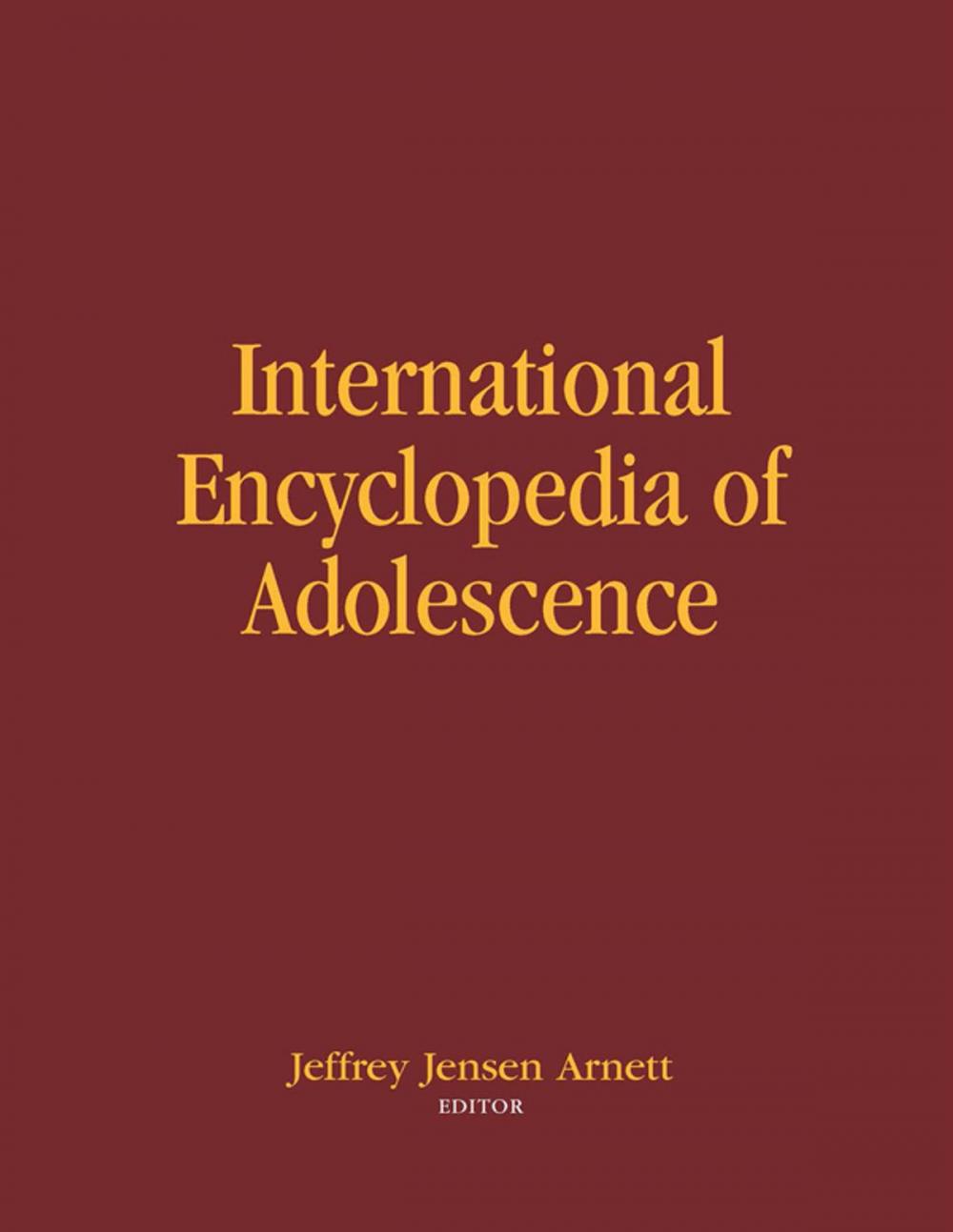 Big bigCover of International Encyclopedia of Adolescence