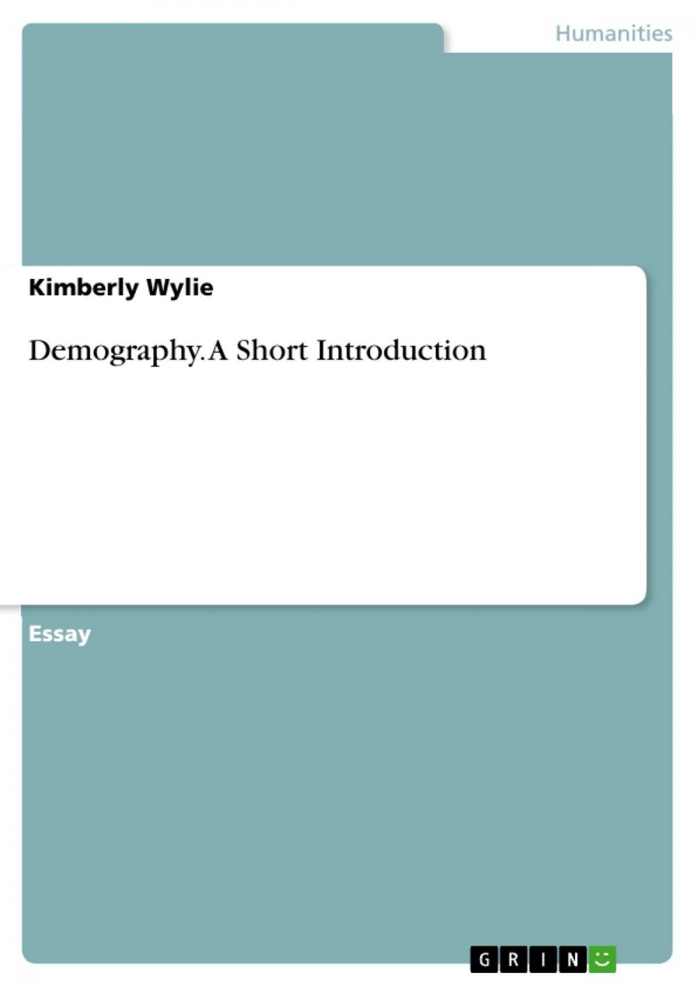 Big bigCover of Demography. A Short Introduction