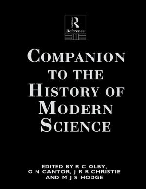 Cover of the book Companion to the History of Modern Science by C.H. Von Manstein