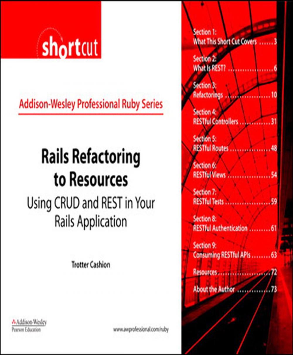 Big bigCover of Rails Refactoring to Resources (Digital Short Cut)