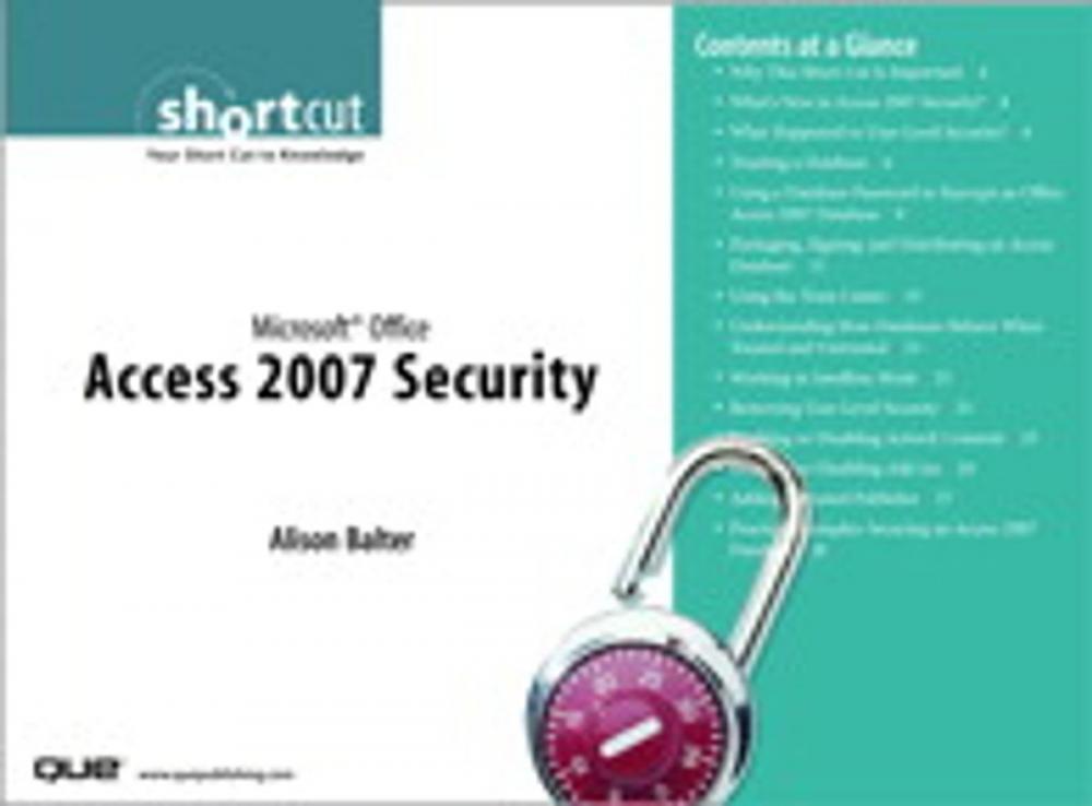 Big bigCover of Microsoft Office Access 2007 Security (Digital Short Cut)