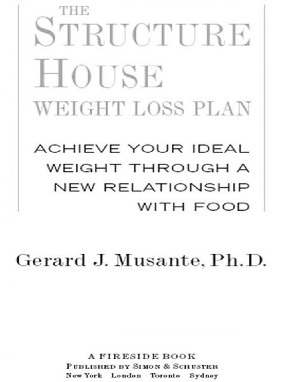 Big bigCover of The Structure House Weight Loss Plan