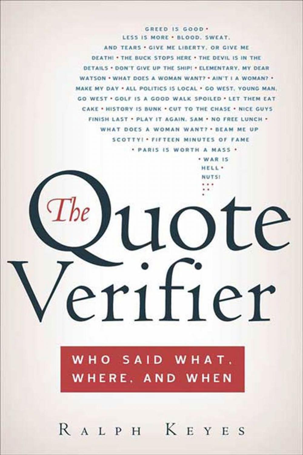 Big bigCover of The Quote Verifier