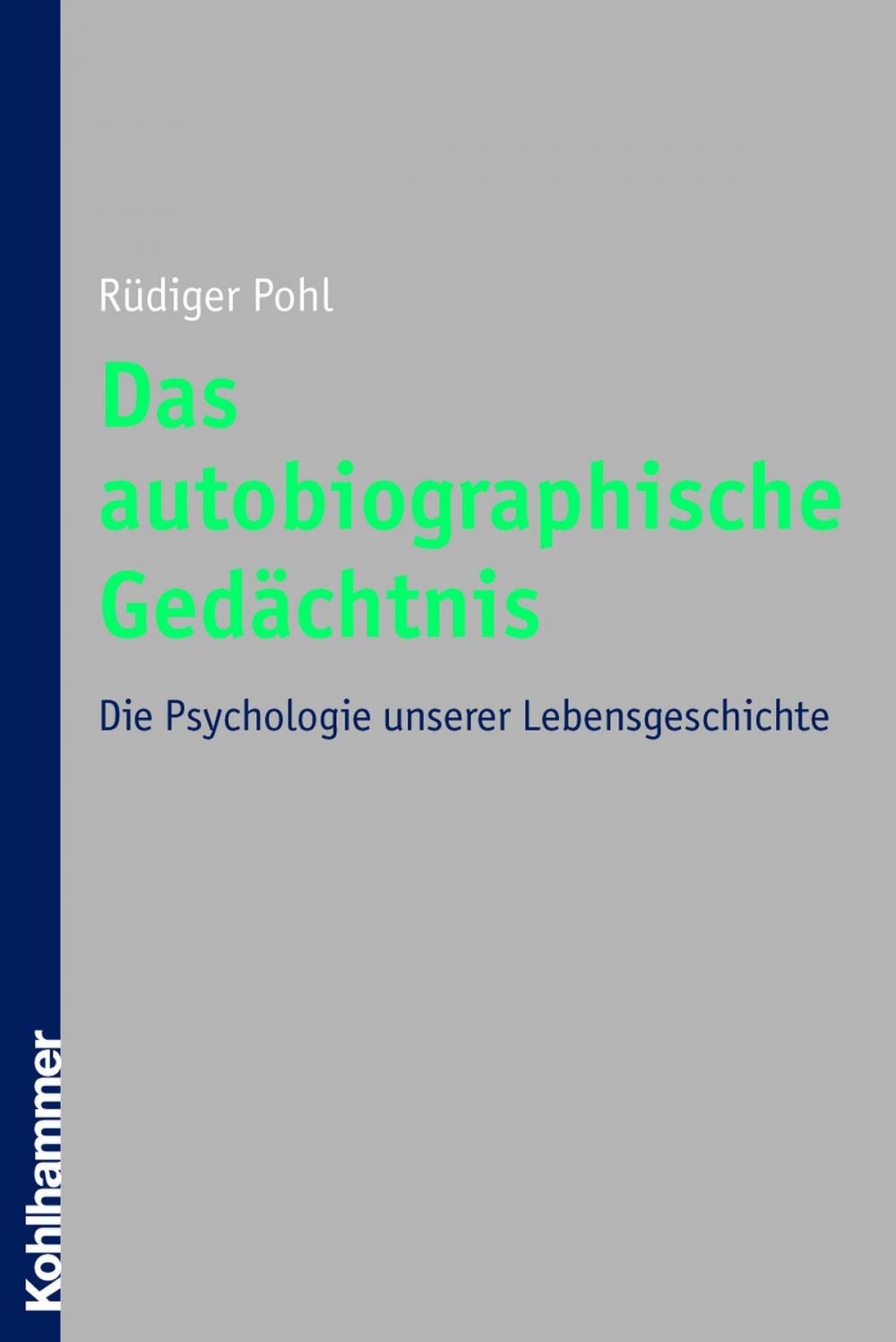 Big bigCover of Das autobiographische Gedächtnis