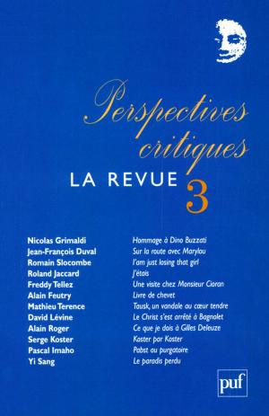 Cover of the book Perspectives critiques : la Revue 3 by Pierre Guenancia