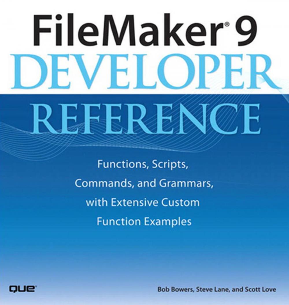 Big bigCover of FileMaker 9 Developer Reference