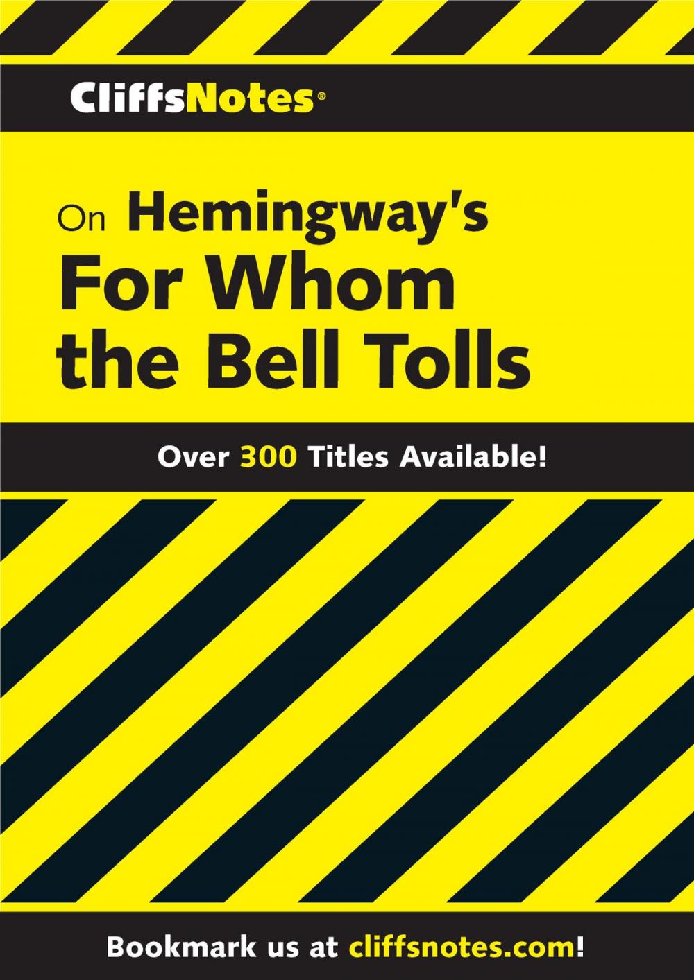 Big bigCover of CliffsNotes on Hemingway's For Whom the Bell Tolls