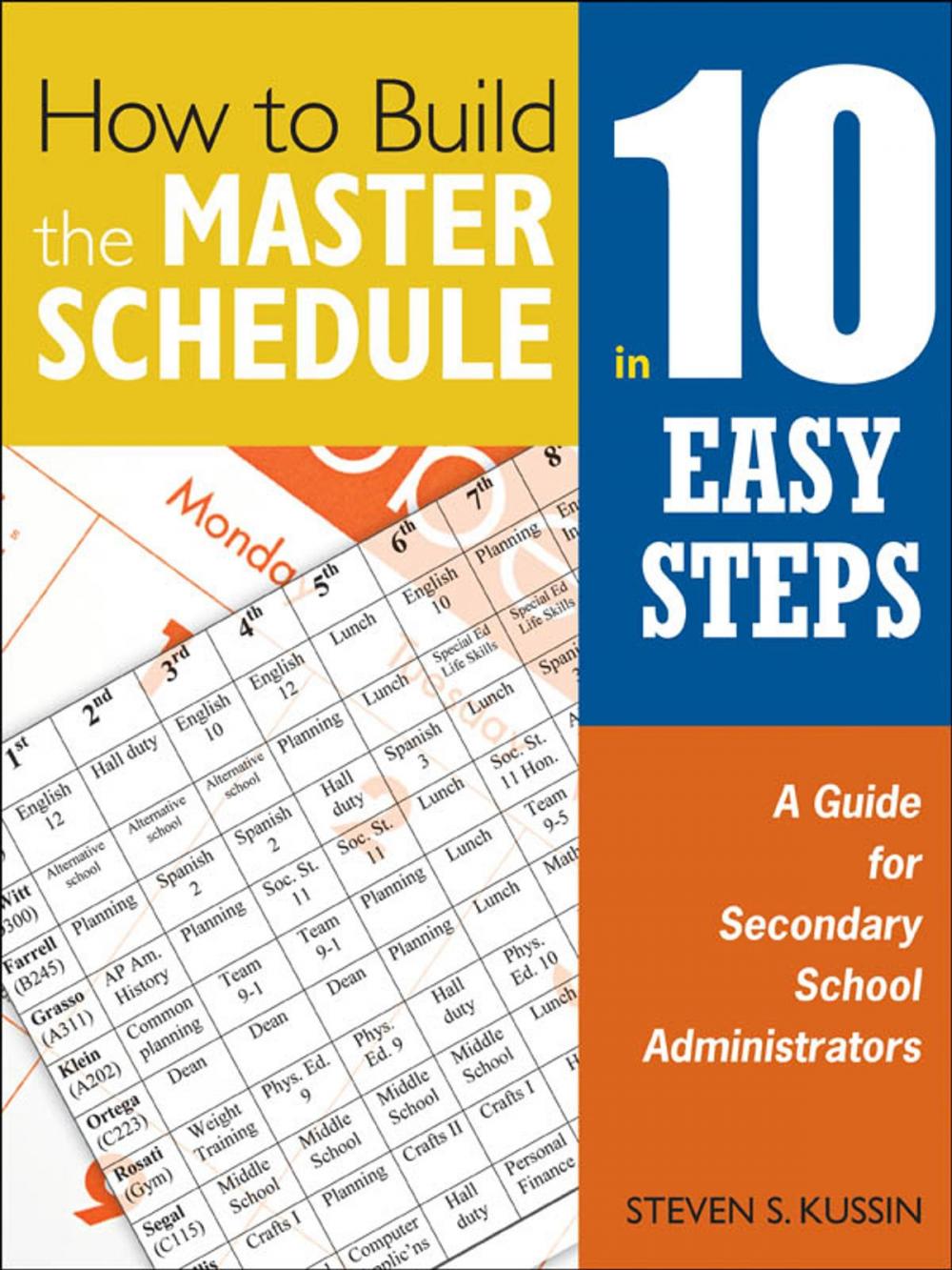 Big bigCover of How to Build the Master Schedule in 10 Easy Steps