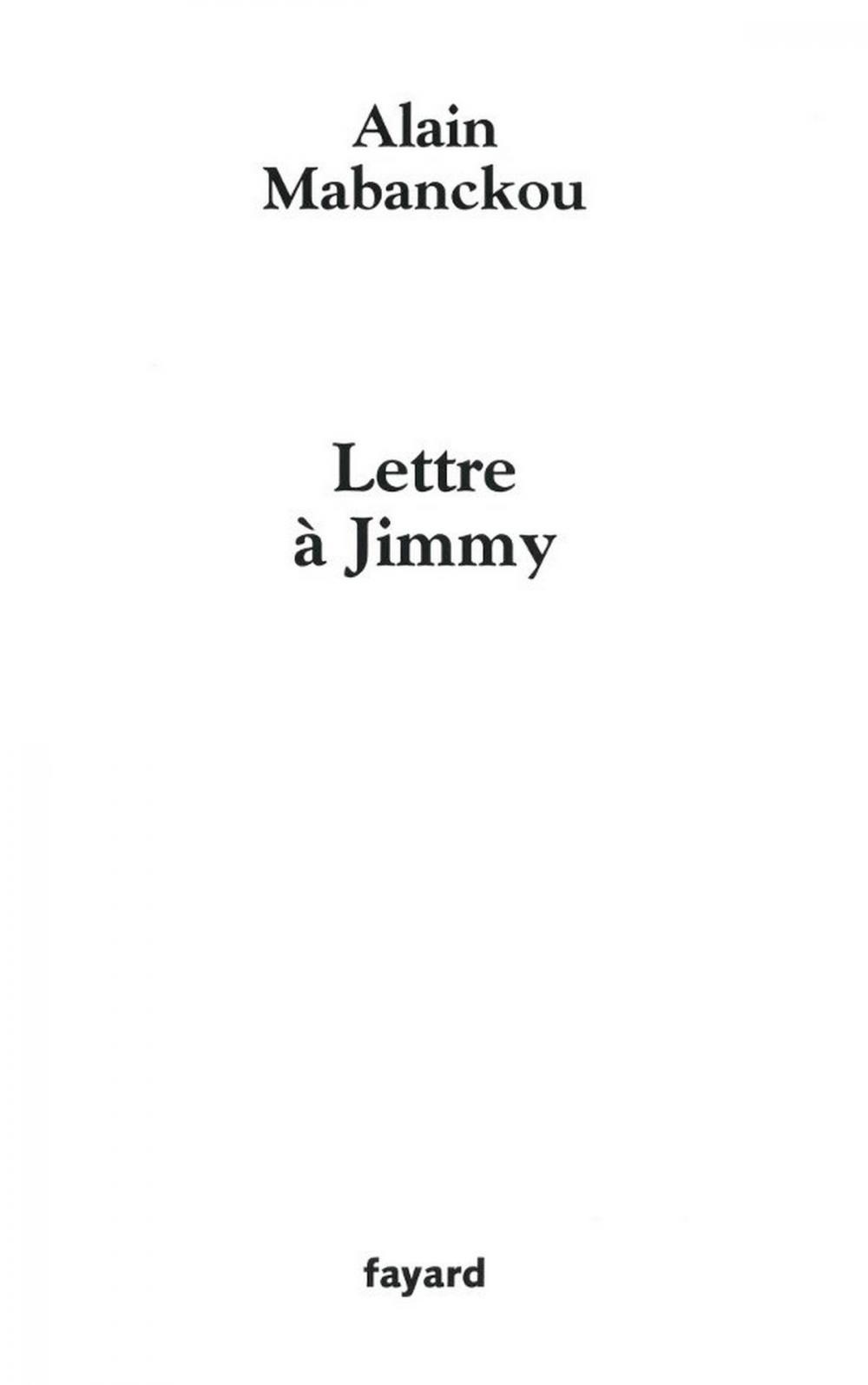 Big bigCover of Lettre à Jimmy