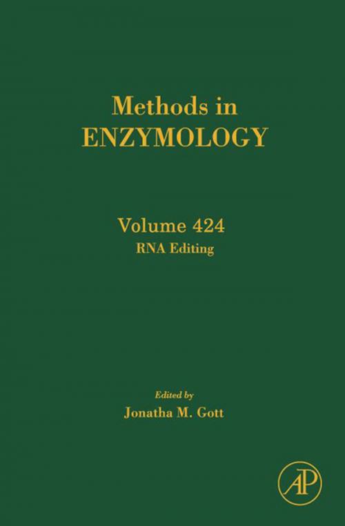 Cover of the book RNA Editing by Jonatha Gott, Elsevier Science