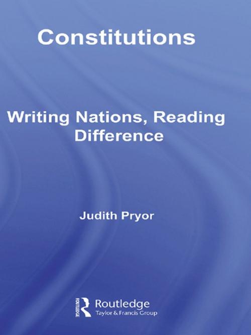 Cover of the book Constitutions by Judith Pryor, Taylor and Francis