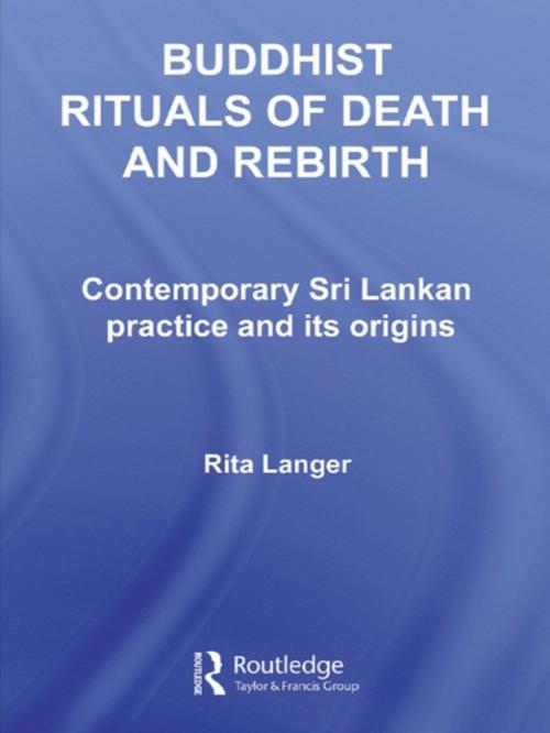 Cover of the book Buddhist Rituals of Death and Rebirth by Rita Langer, Taylor and Francis