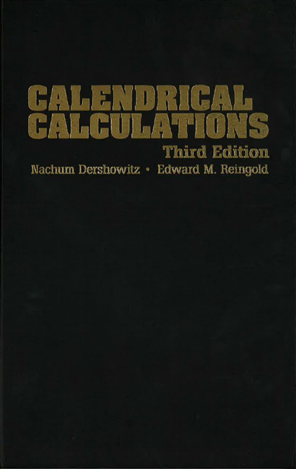 Big bigCover of Calendrical Calculations