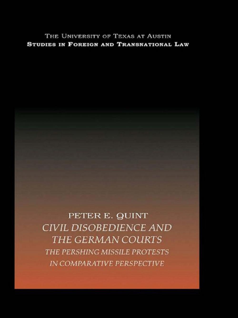 Big bigCover of Civil Disobedience and the German Courts