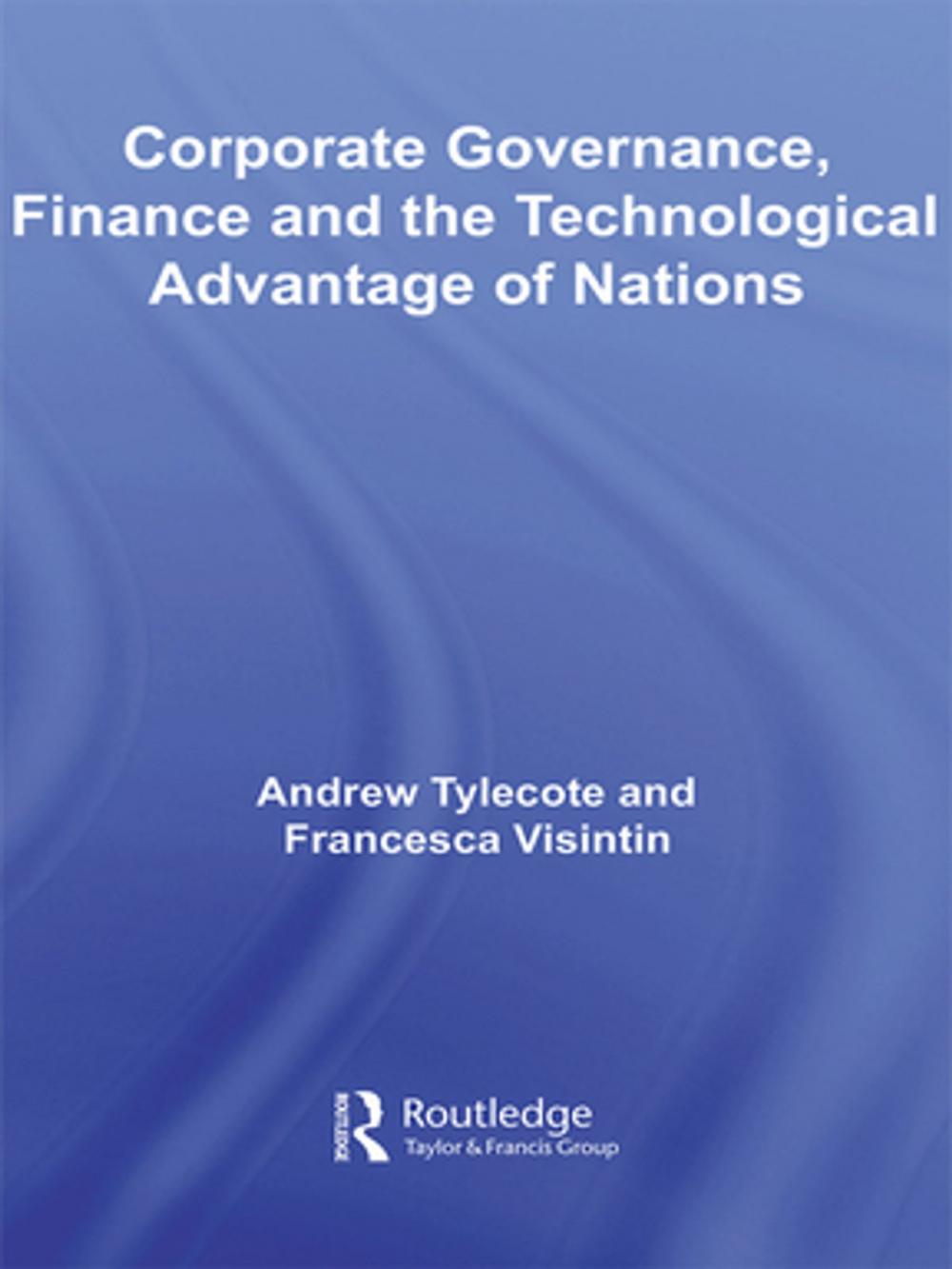 Big bigCover of Corporate Governance, Finance and the Technological Advantage of Nations