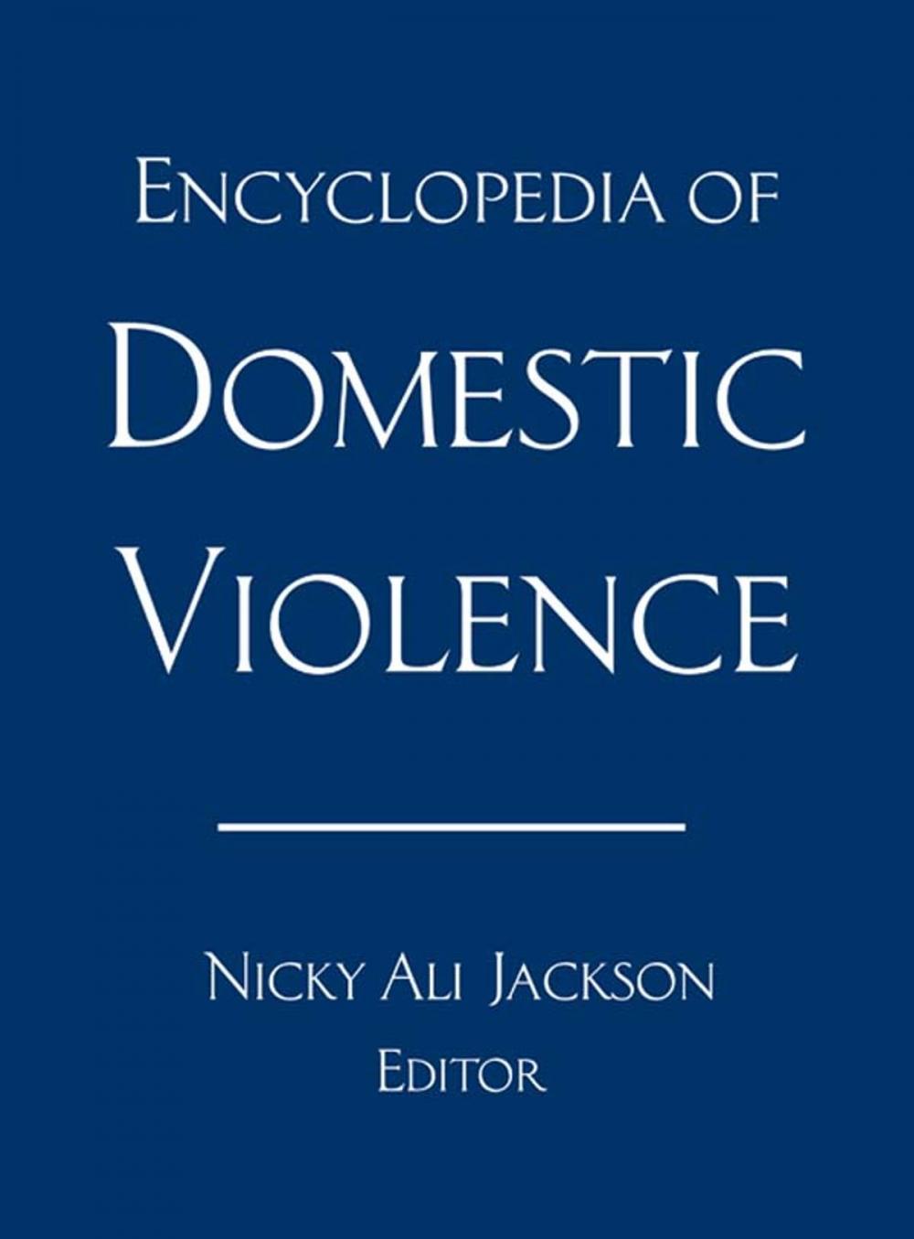 Big bigCover of Encyclopedia of Domestic Violence