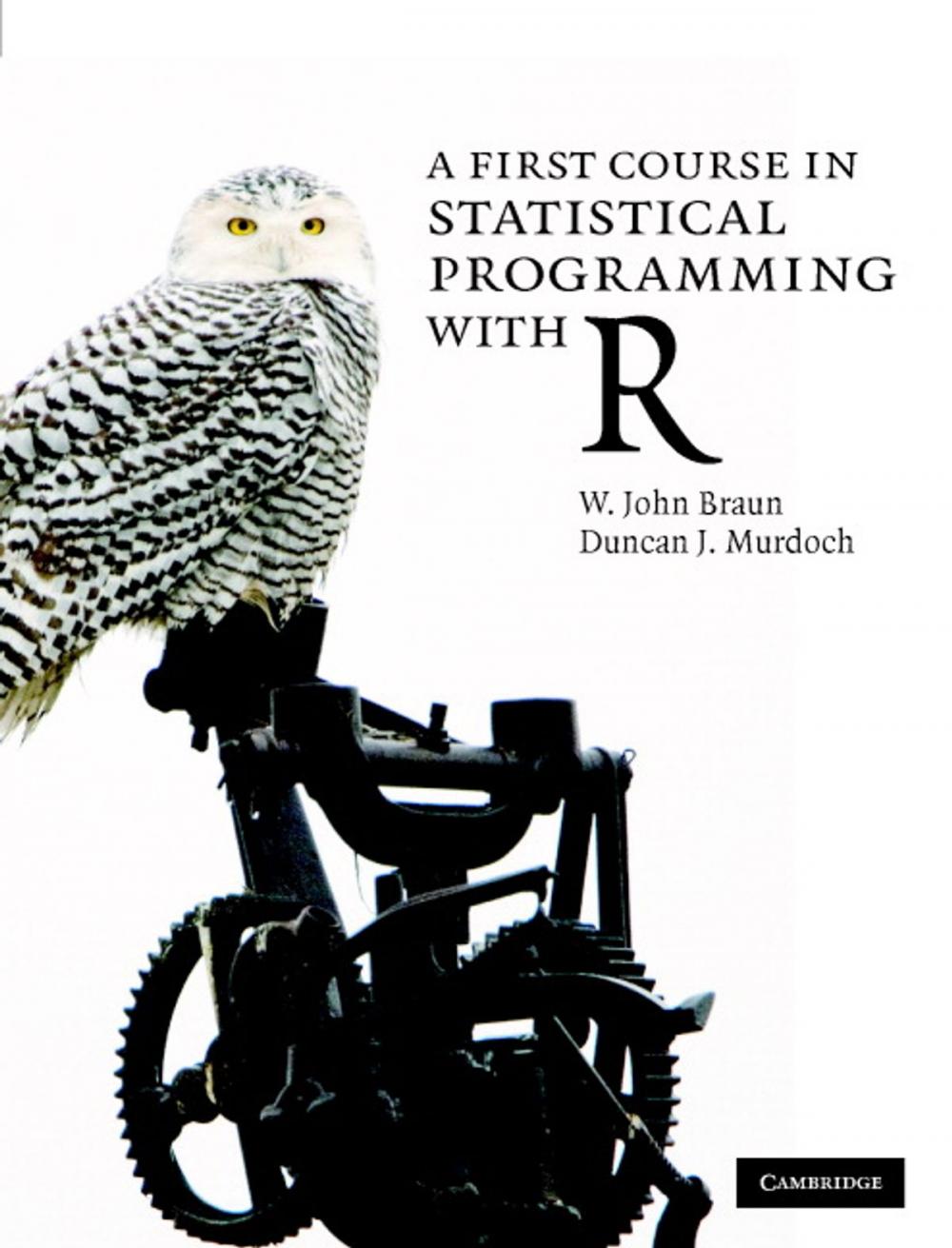 Big bigCover of A First Course in Statistical Programming with R