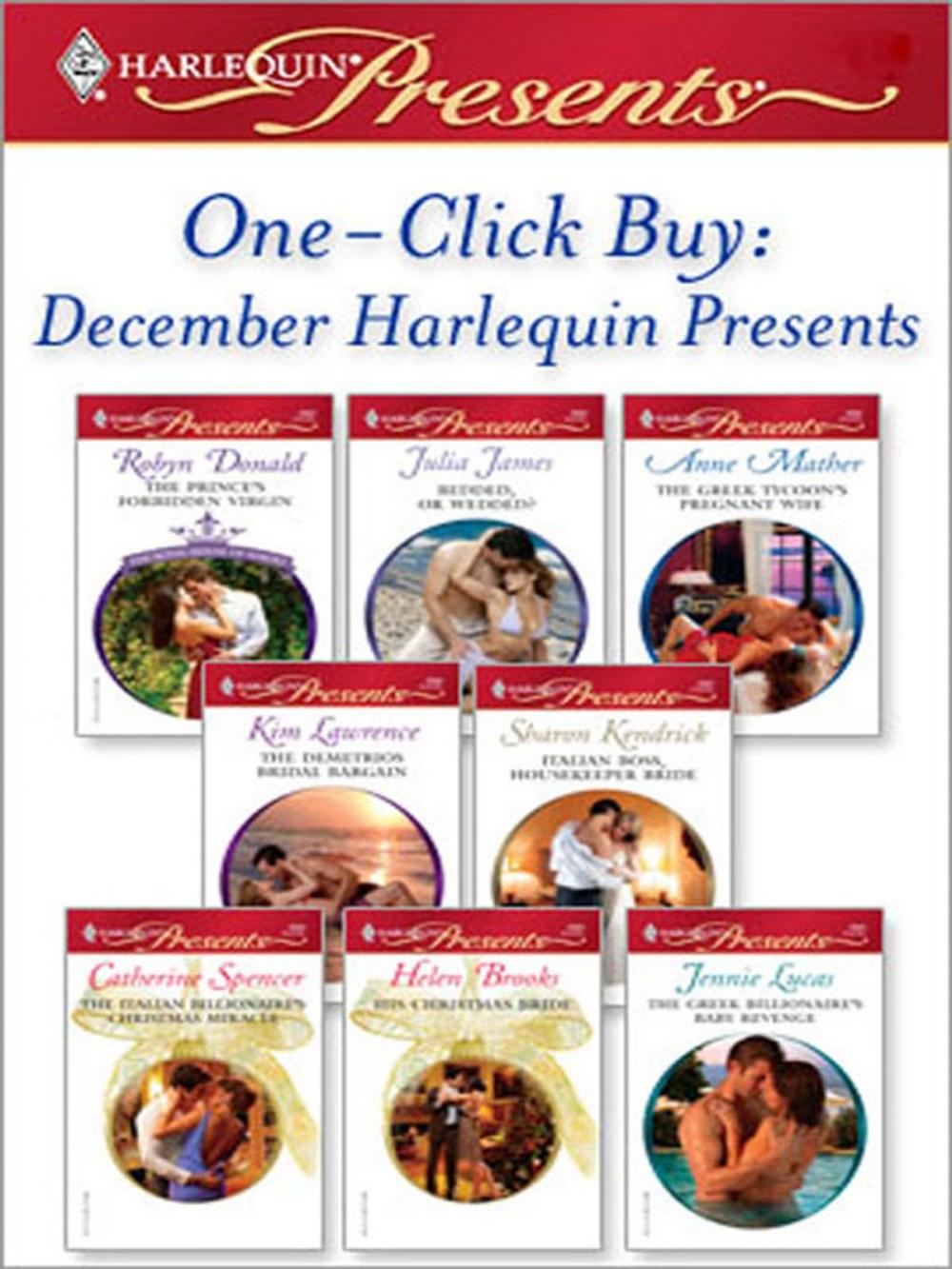 Big bigCover of One-Click Buy: December Harlequin Presents