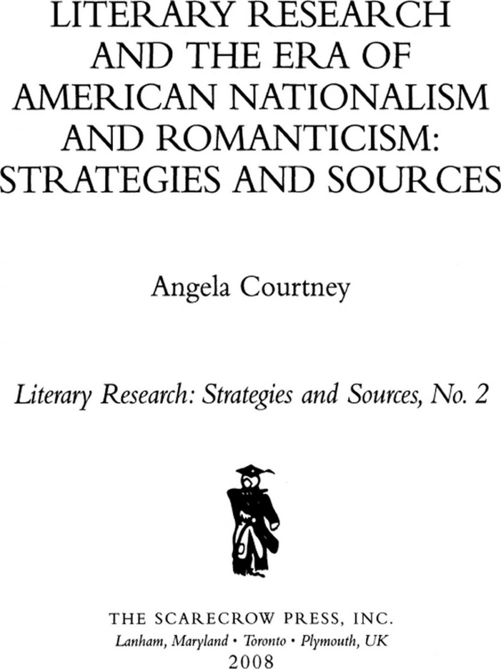 Big bigCover of Literary Research and the Era of American Nationalism and Romanticism