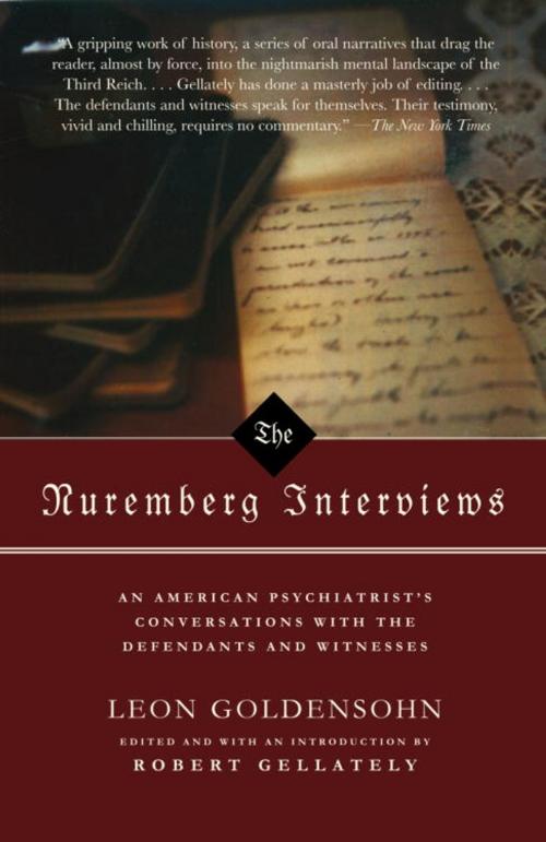 Cover of the book The Nuremberg Interviews by Leon Goldensohn, Knopf Doubleday Publishing Group