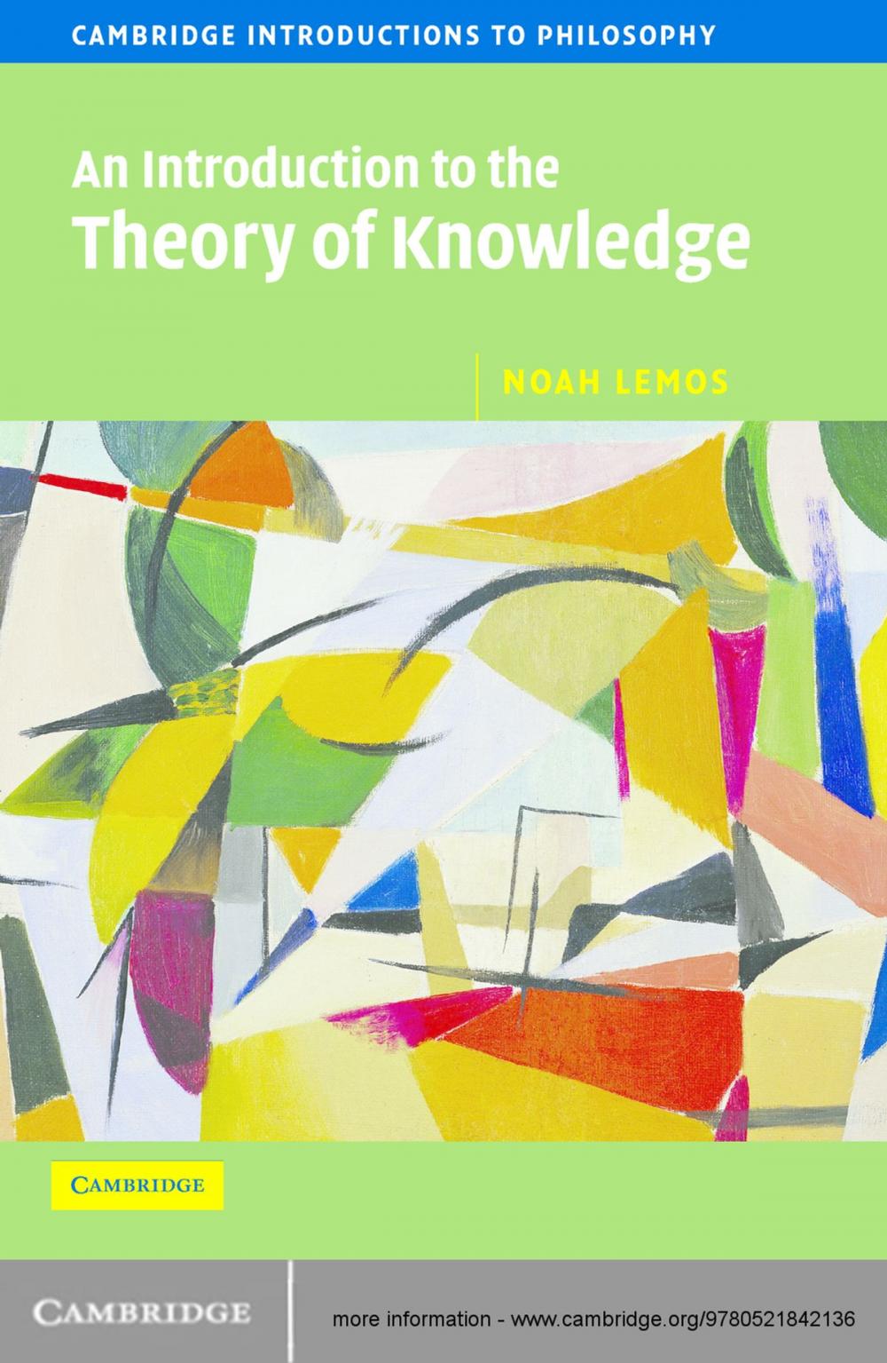 Big bigCover of An Introduction to the Theory of Knowledge