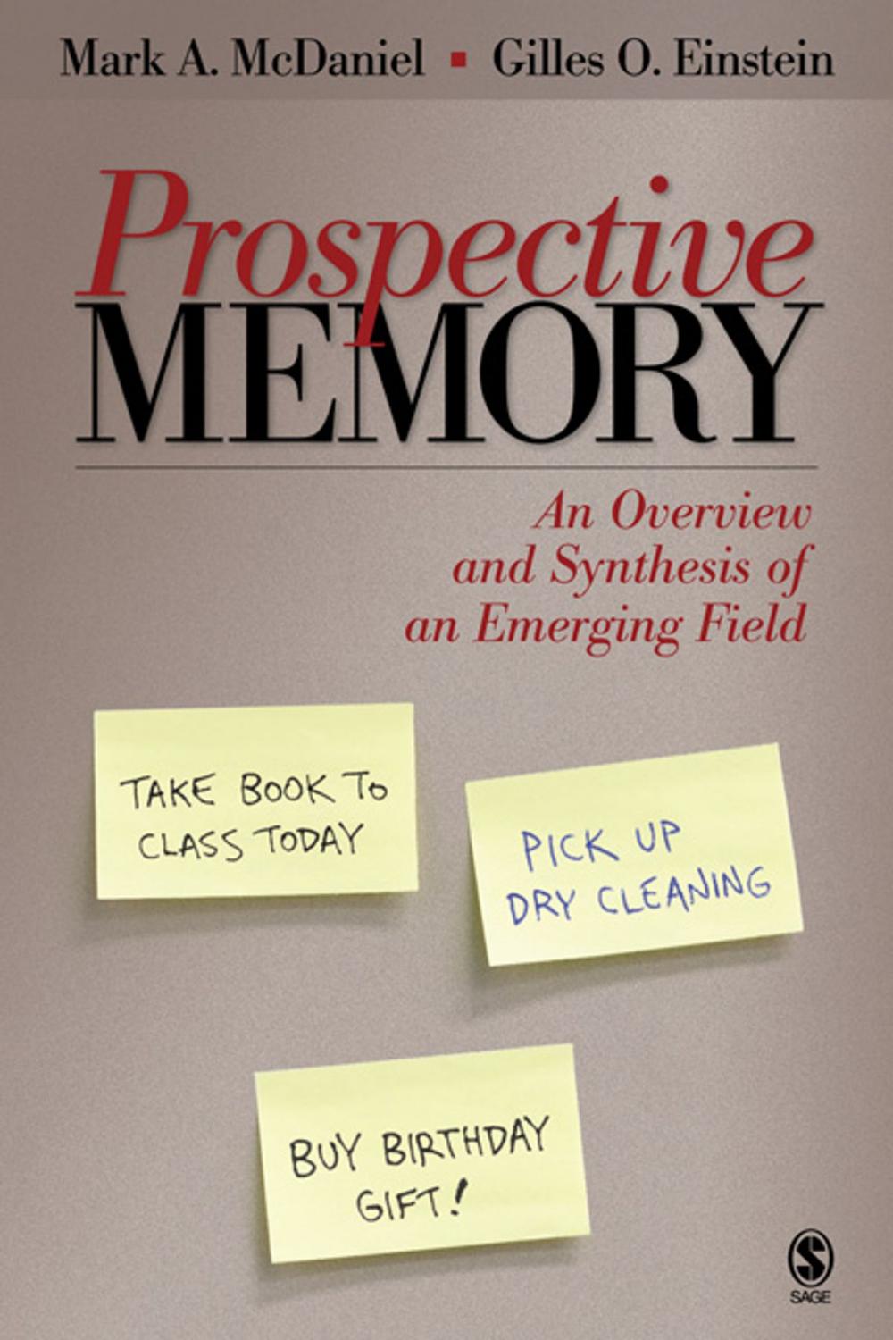 Big bigCover of Prospective Memory