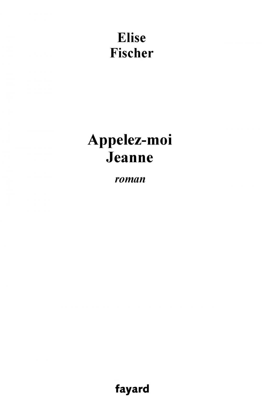 Big bigCover of Appelez-moi Jeanne