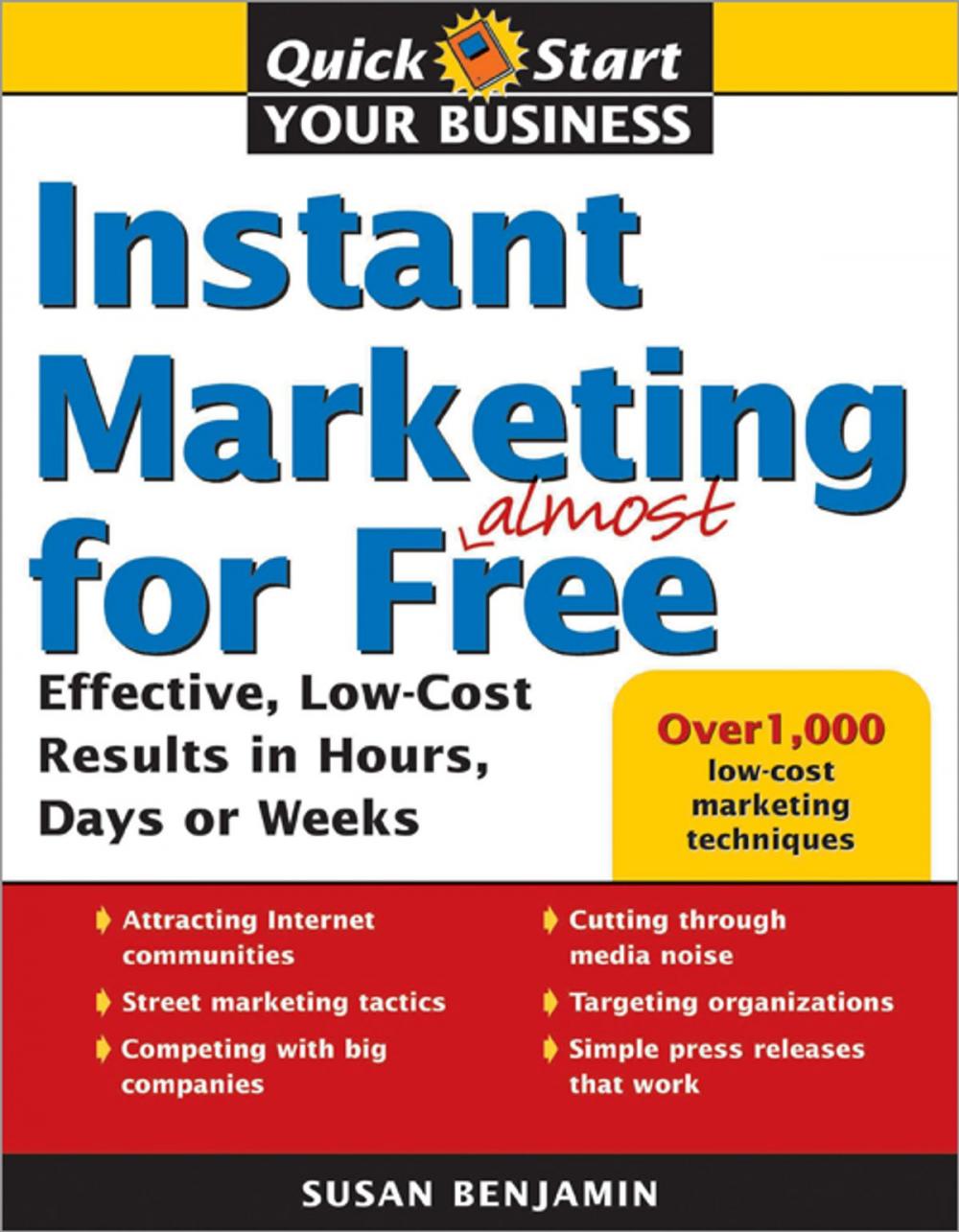 Big bigCover of Instant Marketing for Almost Free