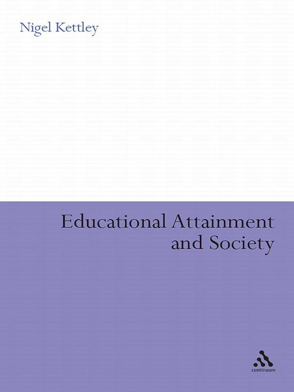 Big bigCover of Educational Attainment and Society