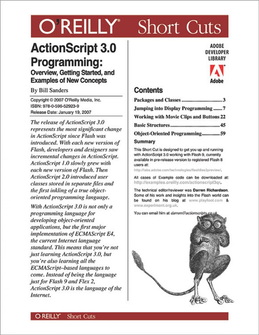 Big bigCover of ActionScript 3.0 Programming: Overview, Getting Started, and Examples of New Concepts