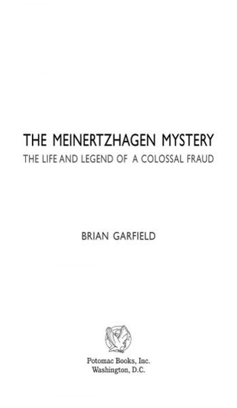 Big bigCover of The Meinertzhagen Mystery