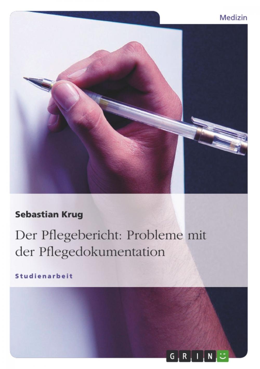 Big bigCover of Der Pflegebericht: Probleme mit der Pflegedokumentation