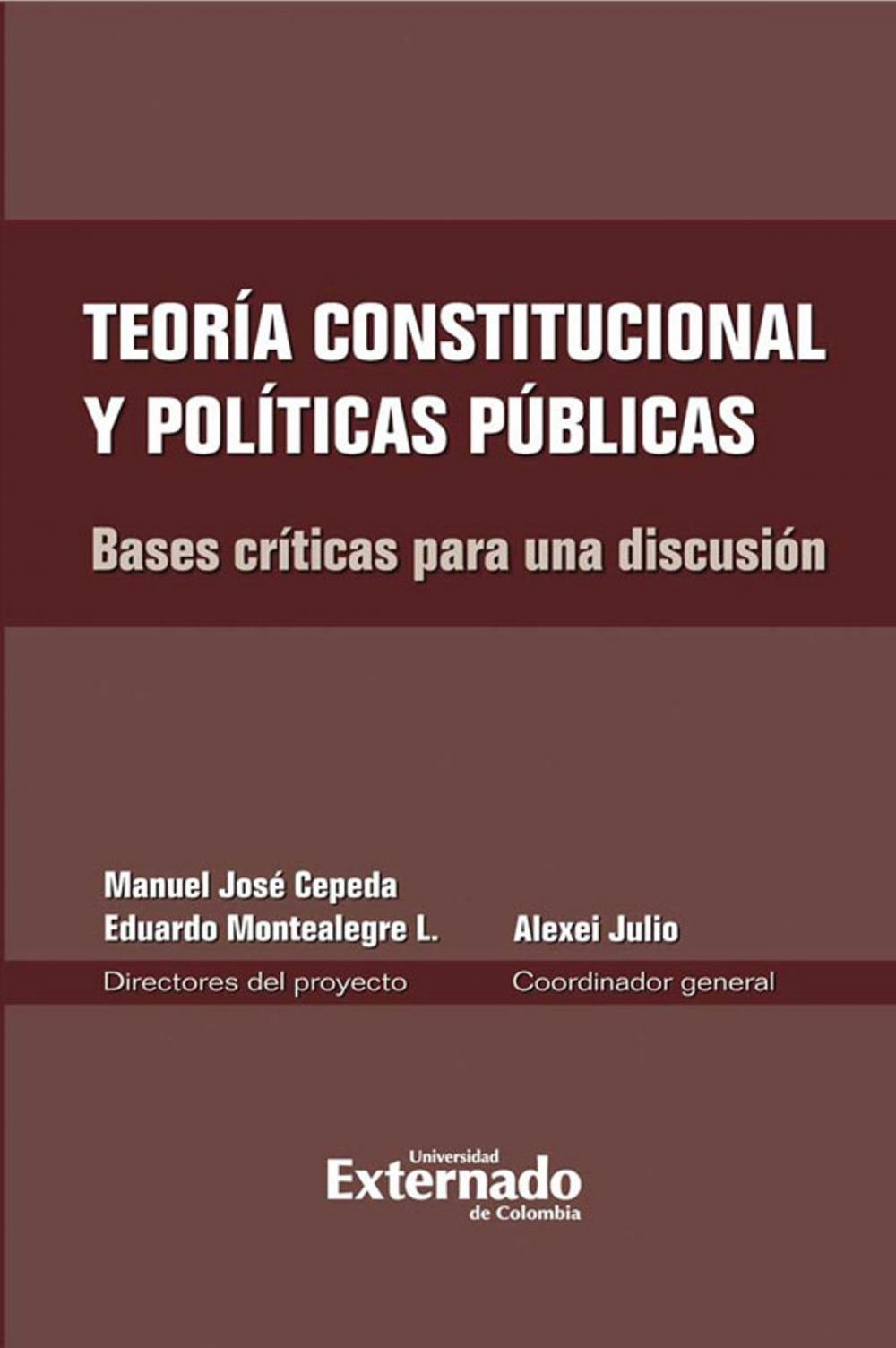 Big bigCover of Teoría constitucional y políticas públicas. Bases críticas para una discusión