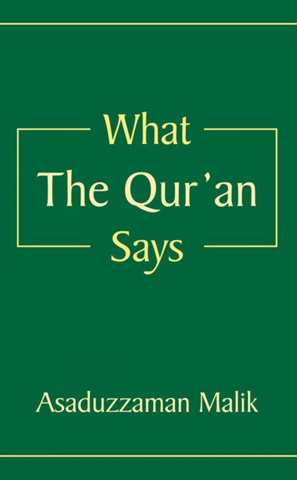 Big bigCover of What the Qur'an Says