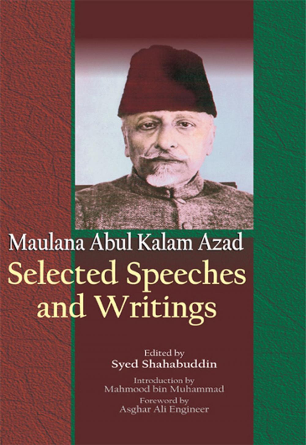 Big bigCover of Maulana Abul Kalam Azad Selected Speechesand Writings