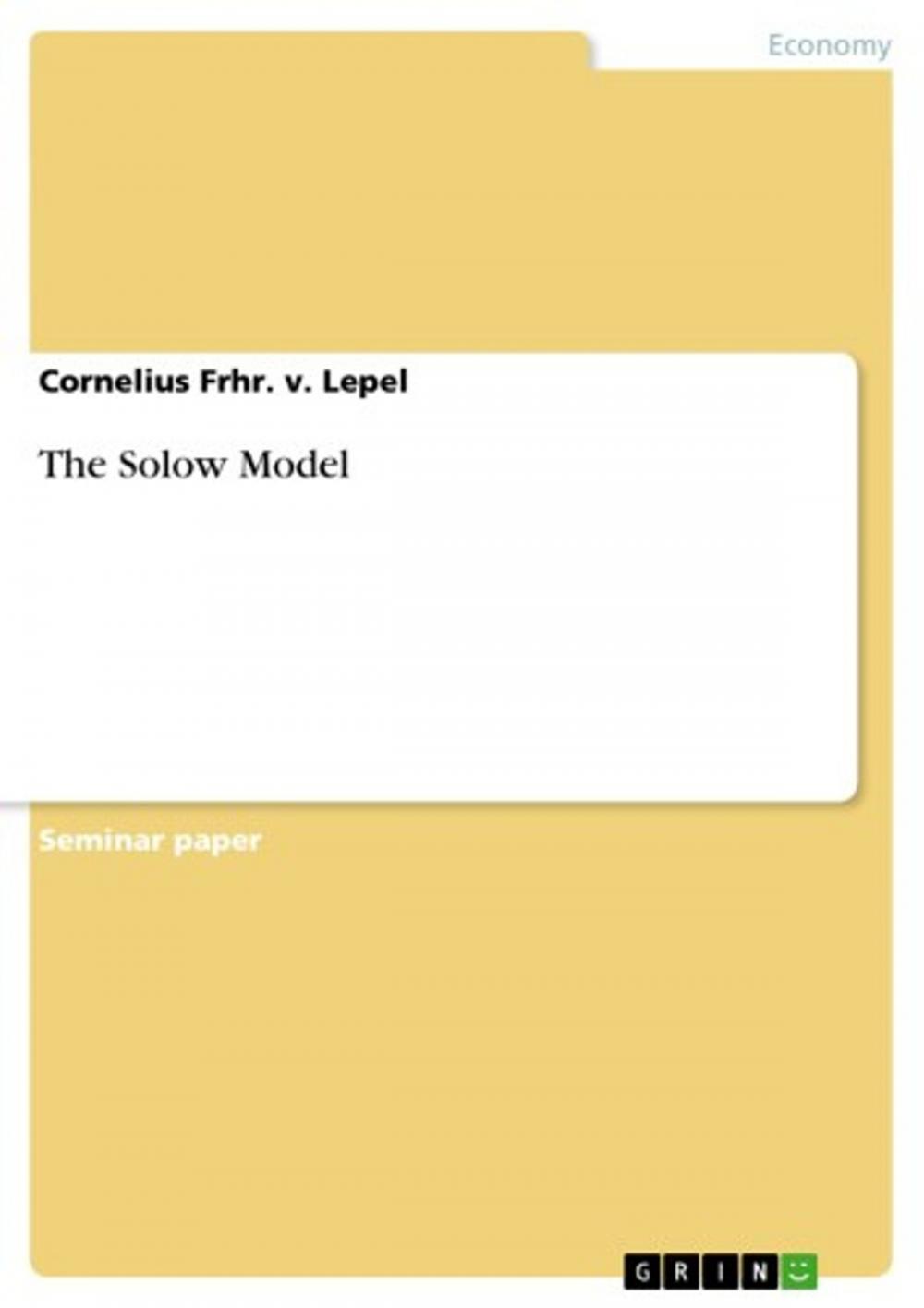 Big bigCover of The Solow Model