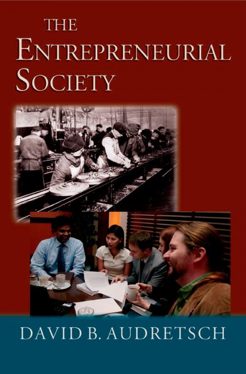 Cover of the book The Entrepreneurial Society by David B. Audretsch, Oxford University Press