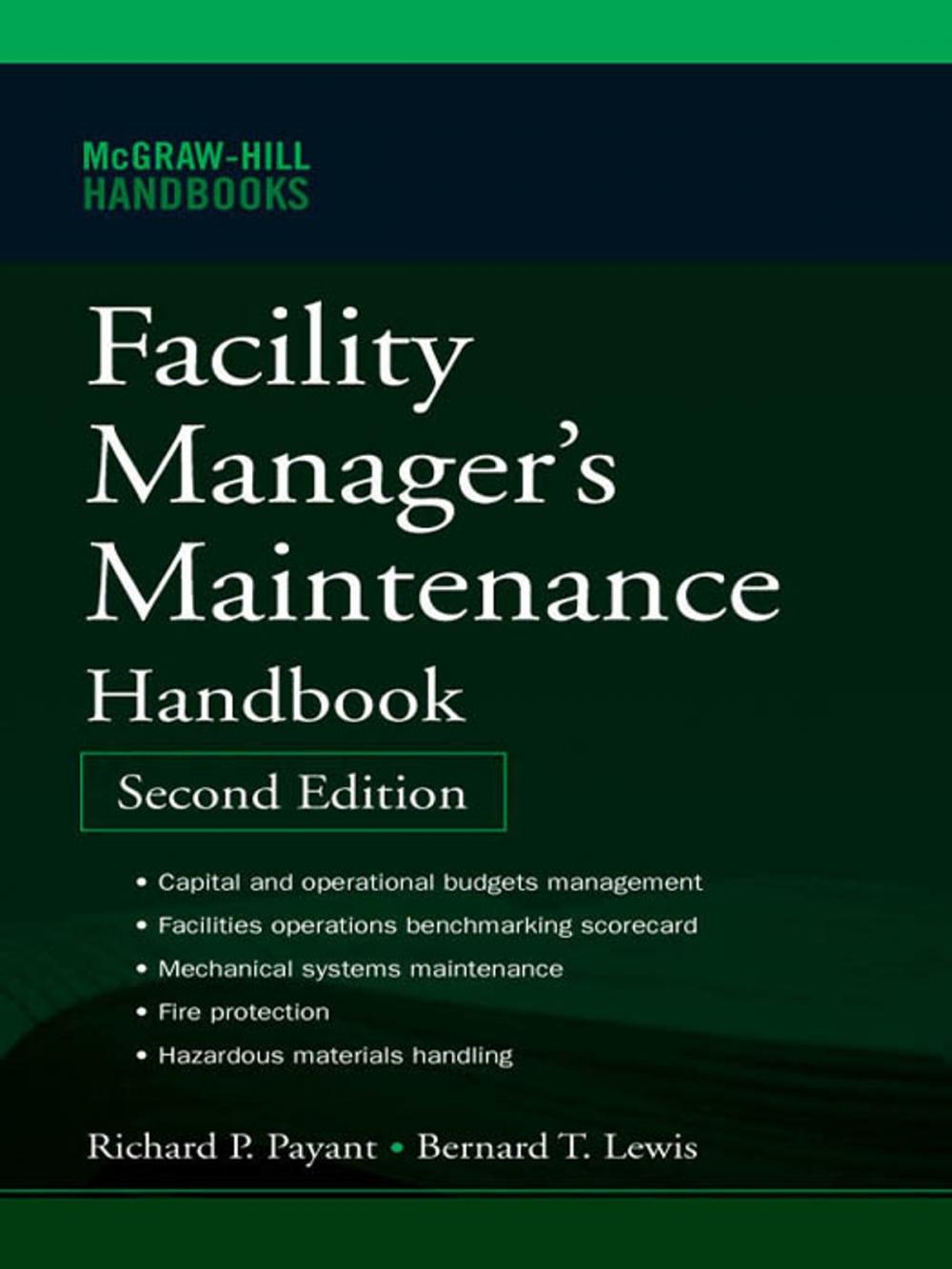 Big bigCover of Facility Manager's Maintenance Handbook