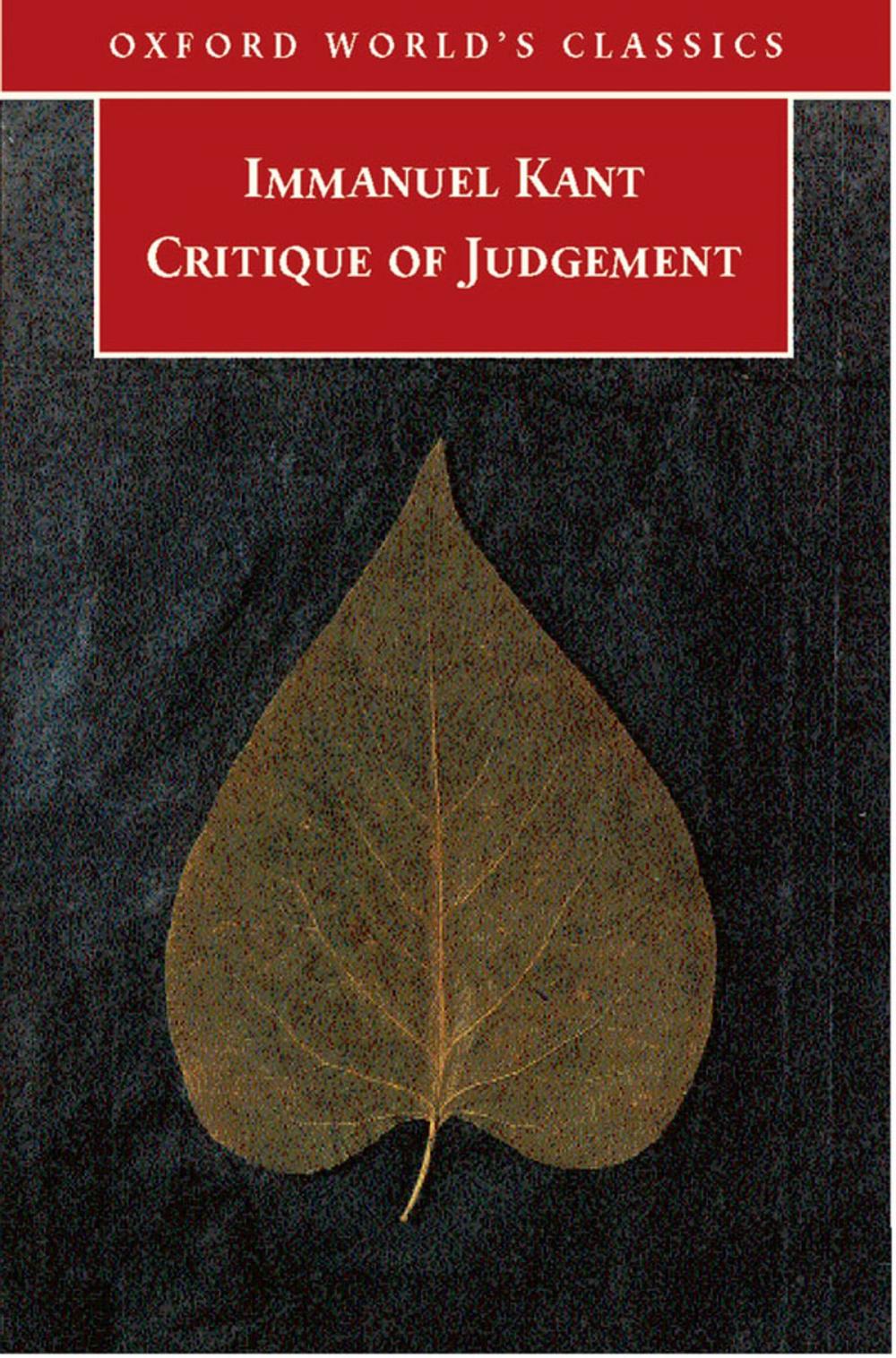 Big bigCover of Critique of Judgement