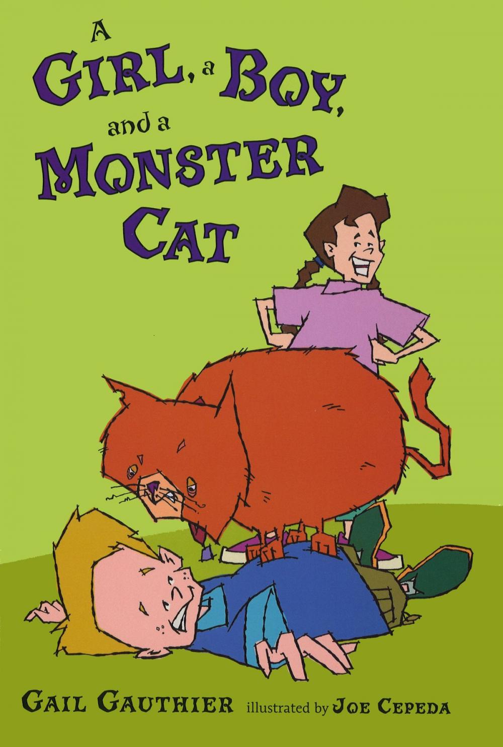 Big bigCover of A Girl, a Boy, and a Monster Cat