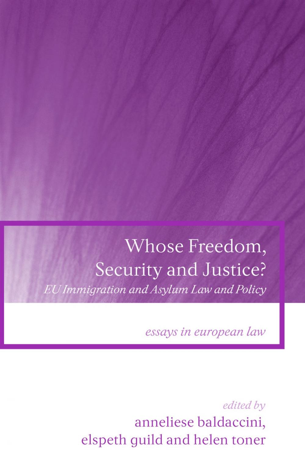 Big bigCover of Whose Freedom, Security and Justice?