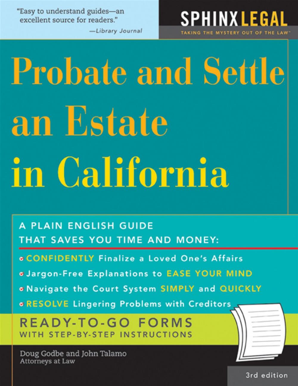 Big bigCover of Probate and Settle an Estate in California