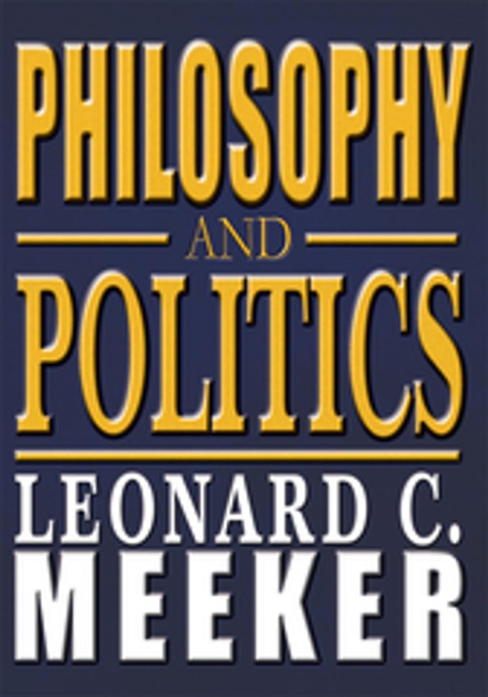 Big bigCover of Philosophy and Politics