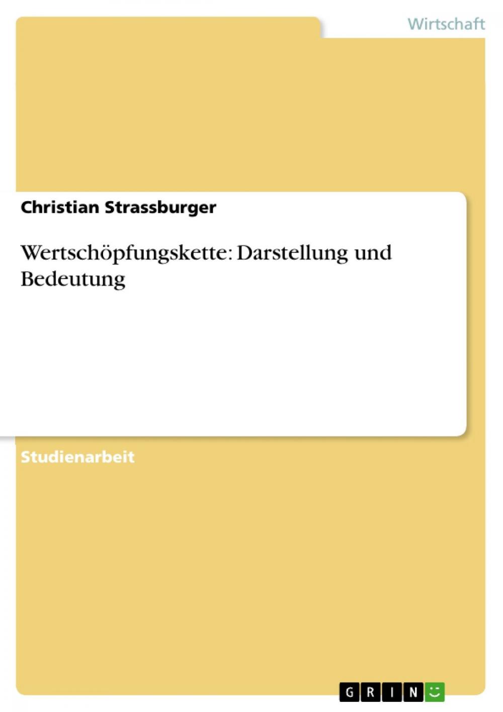 Big bigCover of Wertschöpfungskette: Darstellung und Bedeutung