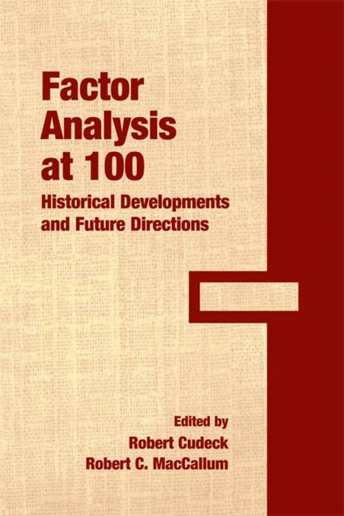 Cover of the book Factor Analysis at 100 by , Taylor and Francis